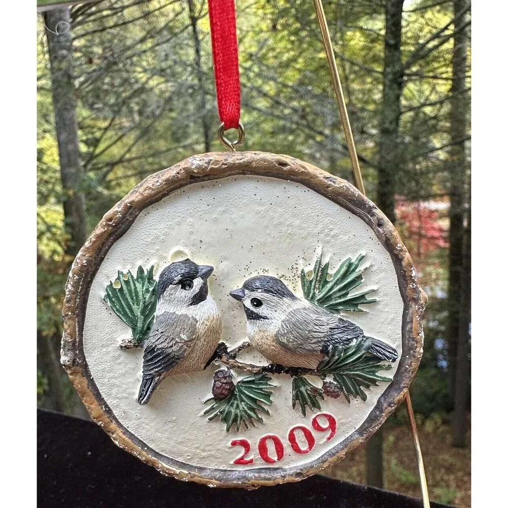 Target 2009 Feathered Friends HOLIDAY Ornament Chickadee Birds New! -S68